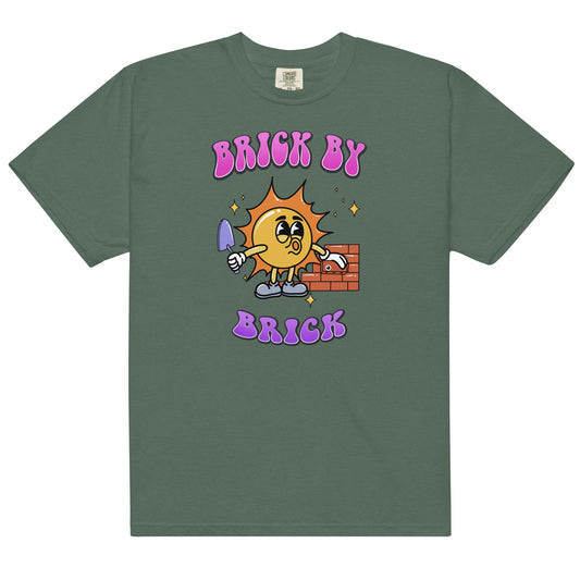 Brick by Brick Unisex garment-dyed heavyweight t-shirt - Lexi DIY