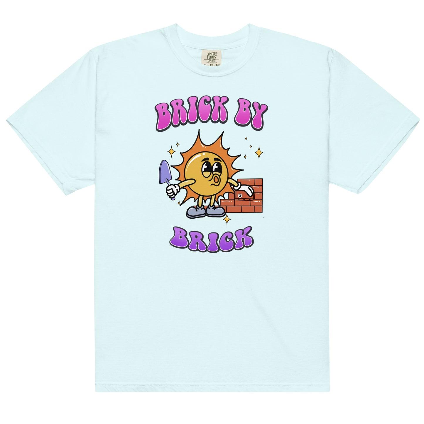 Brick by Brick Unisex garment-dyed heavyweight t-shirt - Lexi DIY