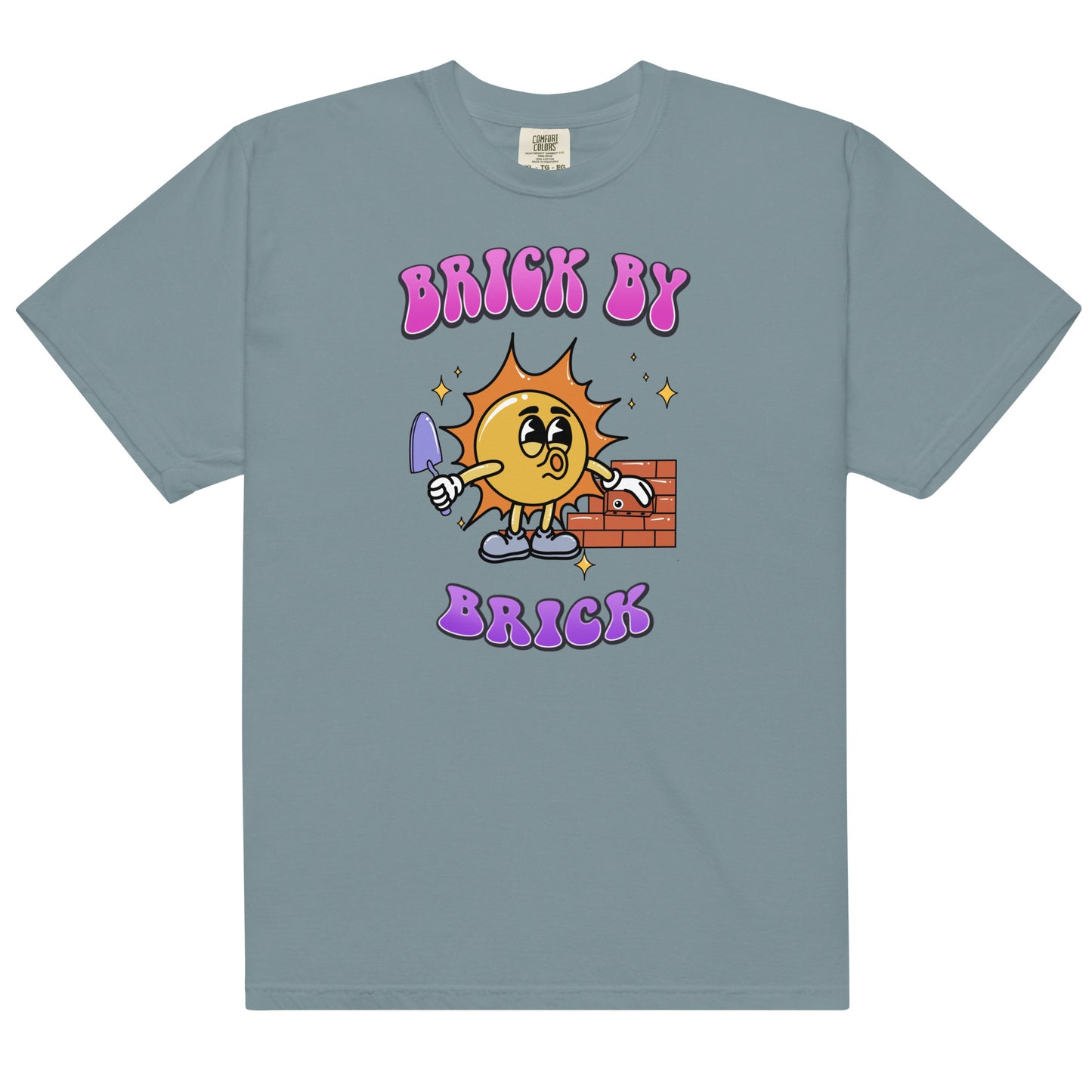 Brick by Brick Unisex garment-dyed heavyweight t-shirt - Lexi DIY