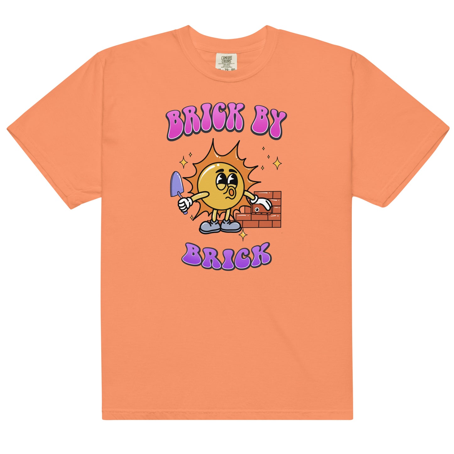 Brick by Brick Unisex garment-dyed heavyweight t-shirt - Lexi DIY