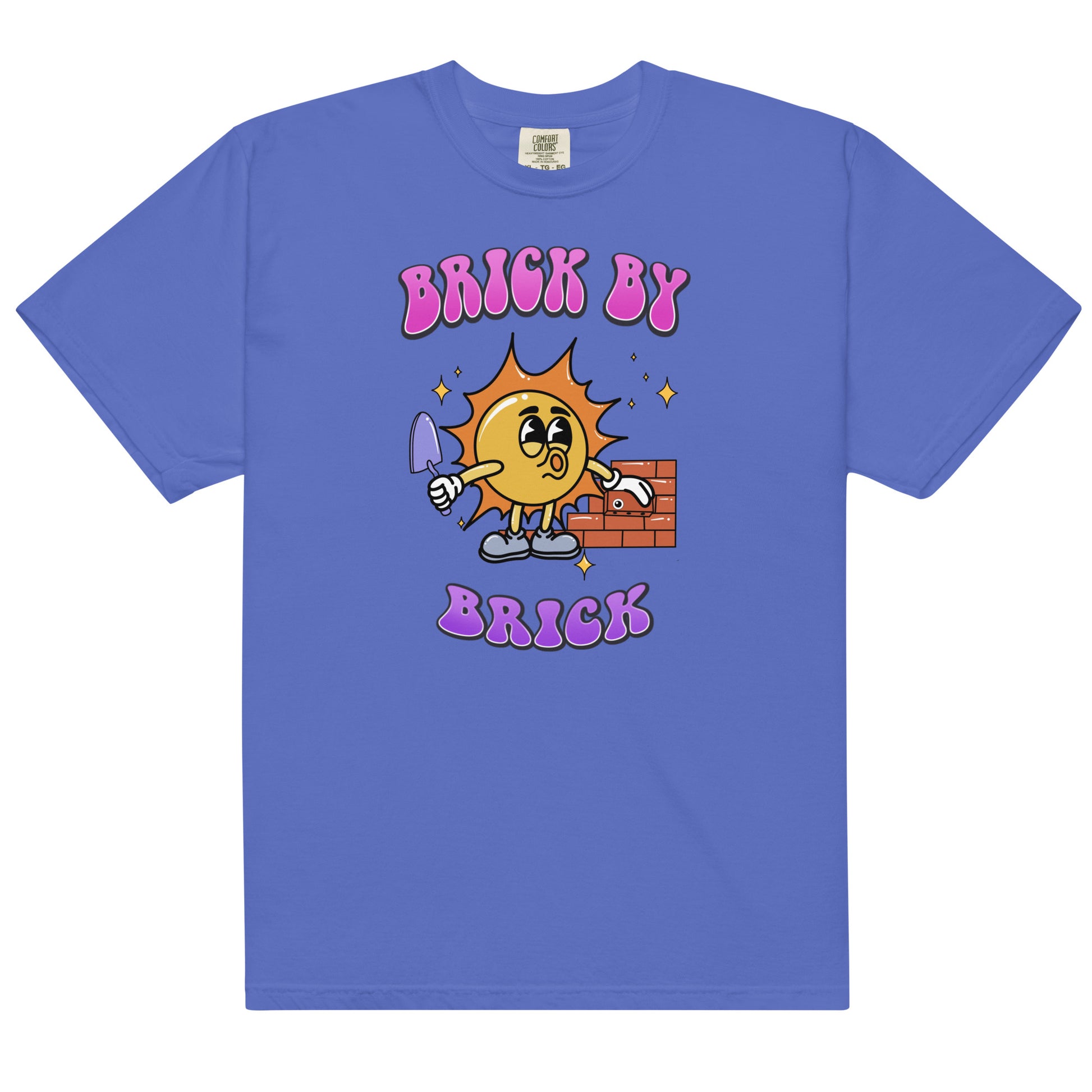 Brick by Brick Unisex garment-dyed heavyweight t-shirt - Lexi DIY
